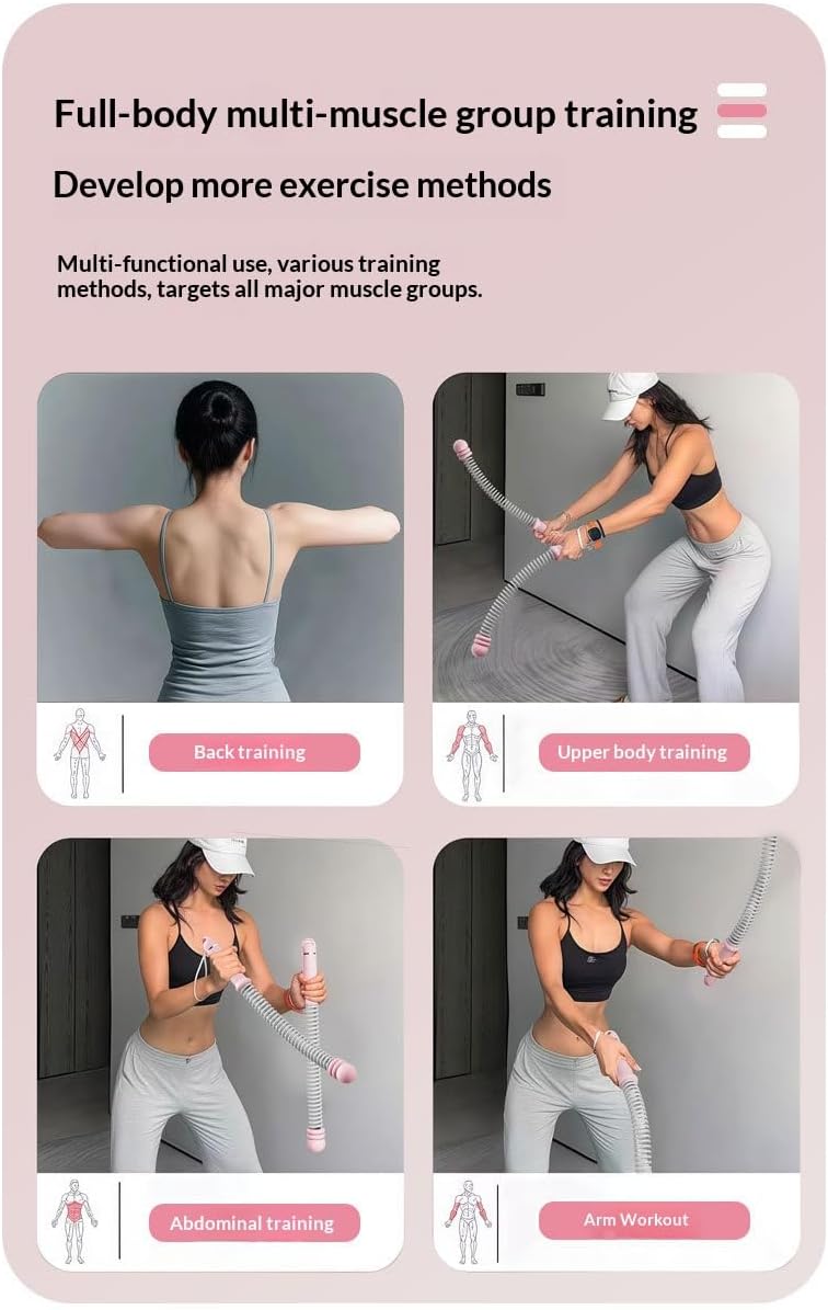 2026 New Ropeless Battle Ropes, Portable Battle Ropes, Cordless BattleRopes, No Assembly Required, 3 lb Adjustable resistance, with Wristband Ideal, Exercise your whole body anytime