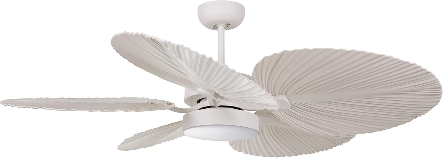 Lucci Air Bali 52'' DC Ceiling Fan with Light in Antique White, 21065401