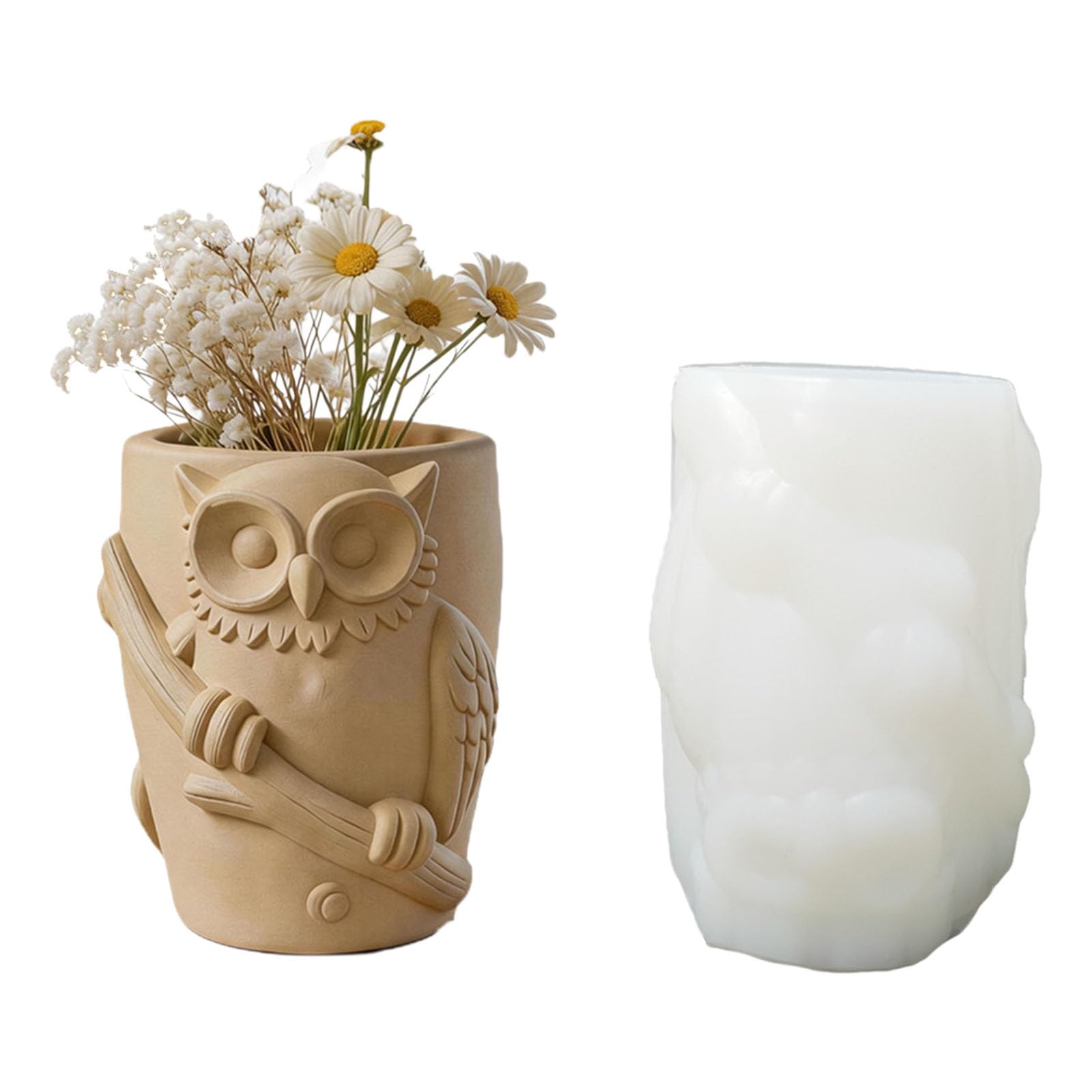 Ljmyy Owl Shaped Silicone Candle Mould For Handmade Candle And Home Decoration Craft