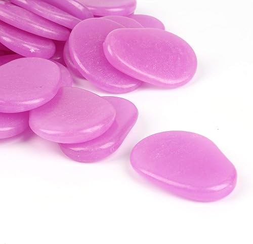 Miniatura 2 de Piedras que brillan en la oscuridad, piedras que brillan en la oscuridad, guijarros de jardín, piedras de grava brillantes decorativas para acuario,