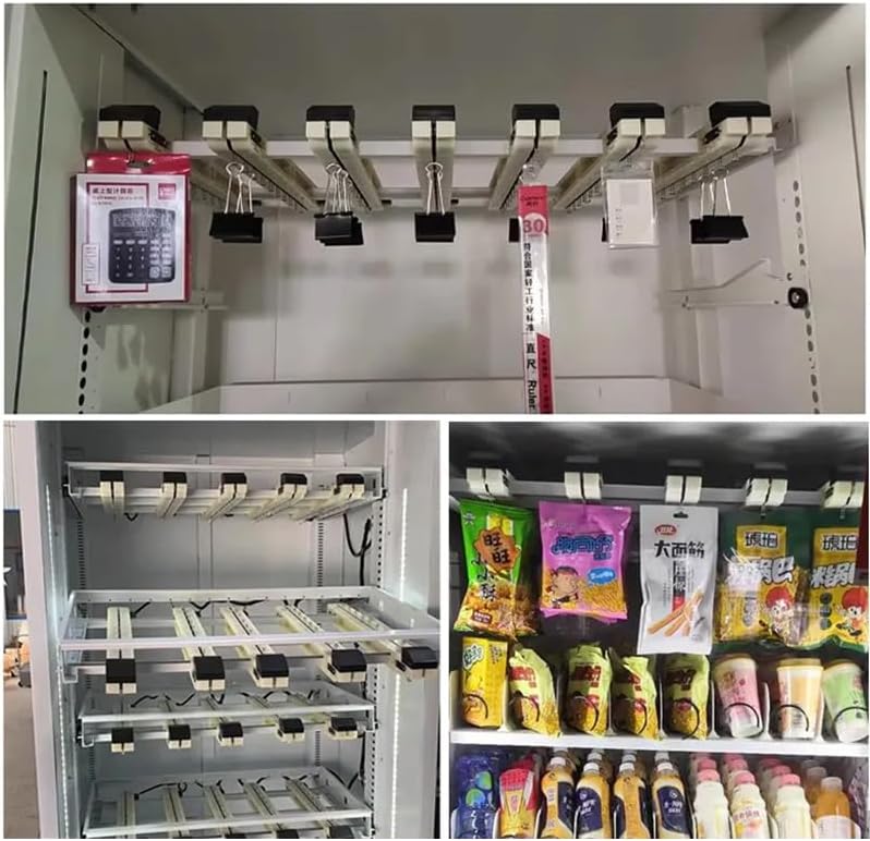 515mm 405mm Mini Conveyor Snack Mask Socks Toothbrush Accessories Hook Cargo Transfer Vending Machine With Motor Tracked DC 24V - (Speed(RPM): F515-20 hook, Voltage(V): 24V)