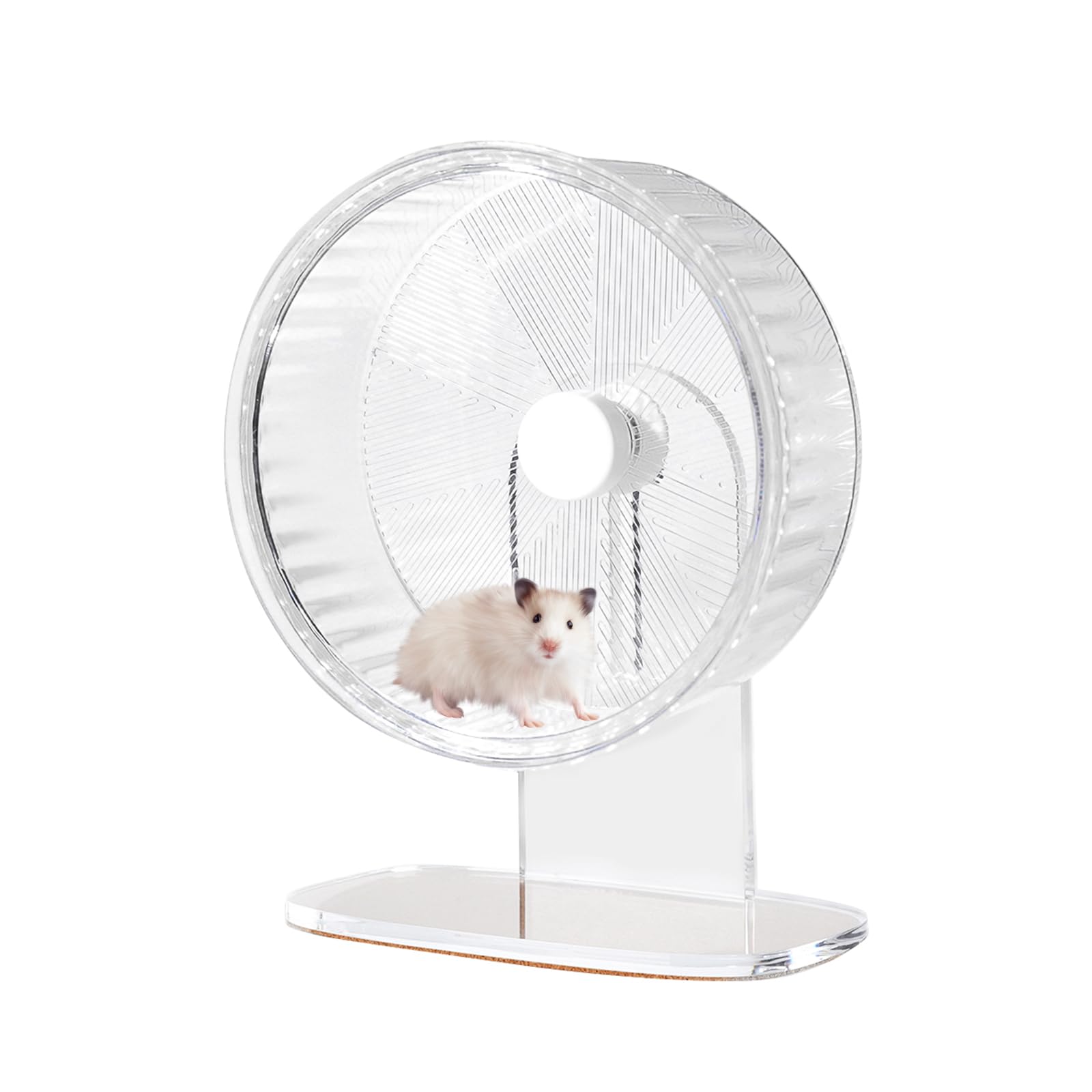 Super-Silent Hamster Exercise Wheel: Silent Spin Toys Hamster Running Wheels with Height Adjustable Stand for Hamsters Gerbils Mice Or Other Small