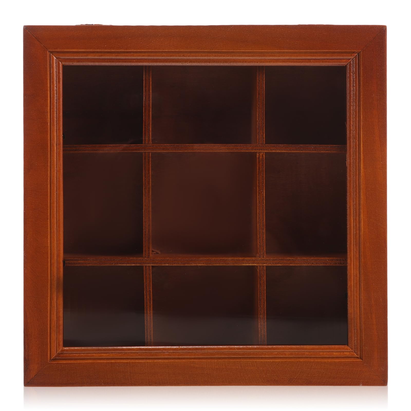 Fächer Holz Tee Beutel Organizer mit Transparenten Fächern Multifunktionale Teebox für Tee Zucker und Kaffee Station Kompakte Aufbewahrungslösung für Küche und Schreibtisch