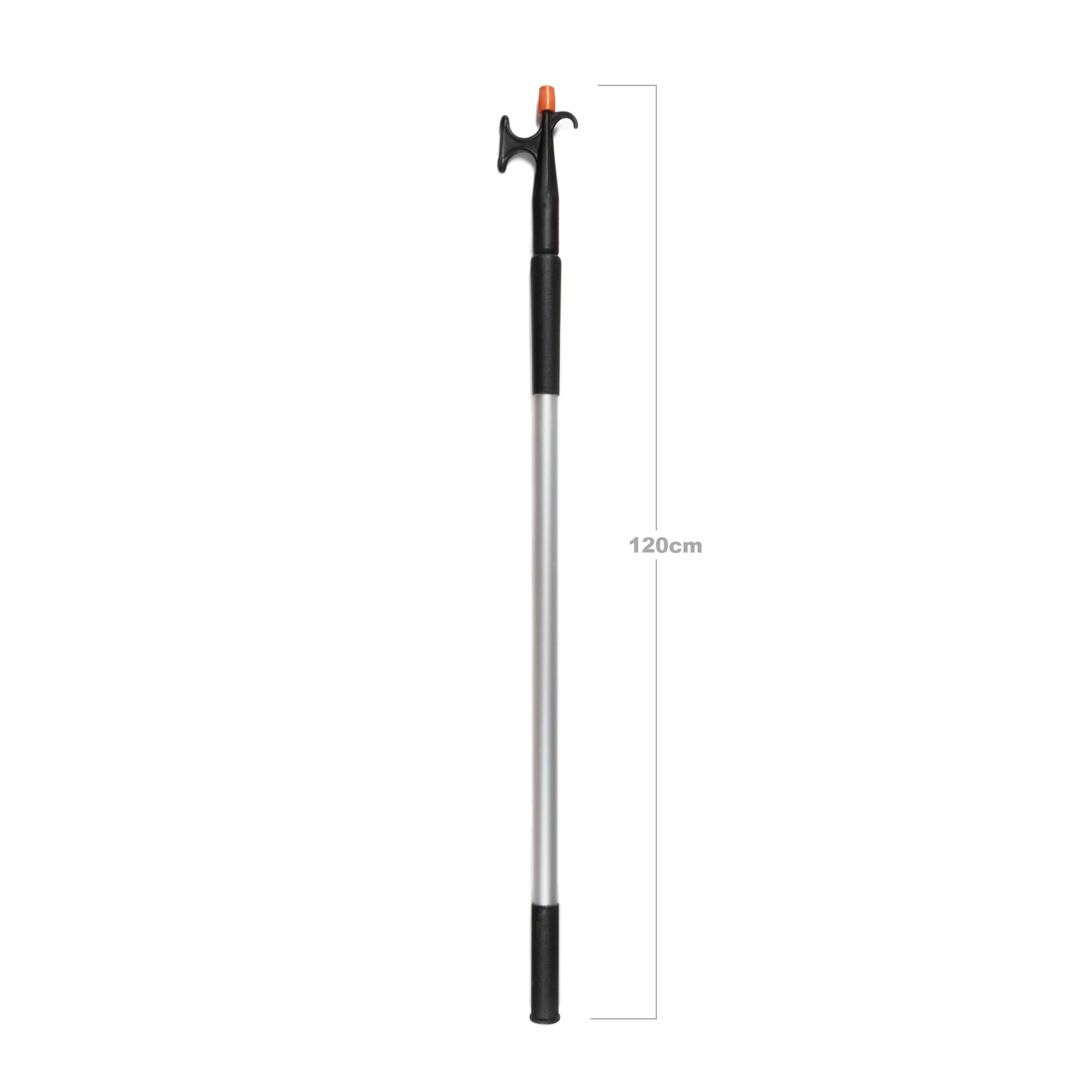 Profi Teleskop Bootshaken | 120 bis 200 cm teleskopierbar | schwimmfähig | Aluminium | mit spezieller Softspitze | ausziehbar | arretierbar