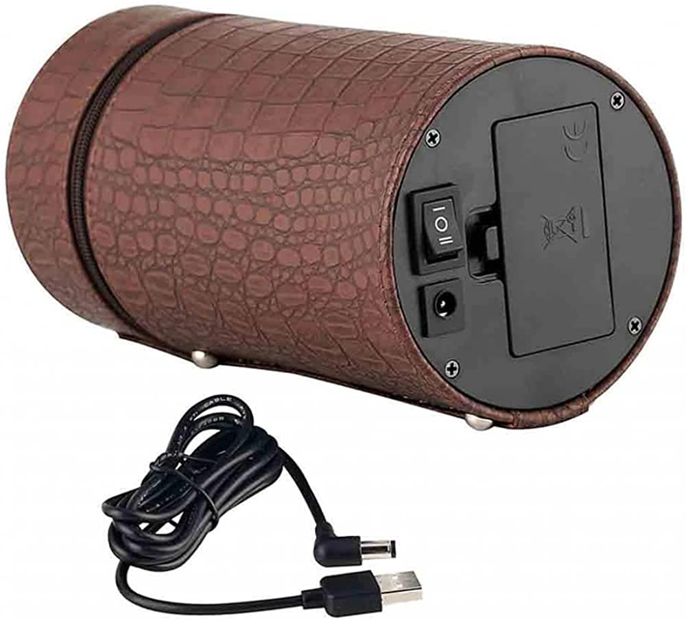 Caja enrolladora de relojes automática, estuche de exhibición de cuero PU para guardar relojes con motor silencioso USB, reloj automático universal con función de balanceo y 3 modos de rotación, ide
