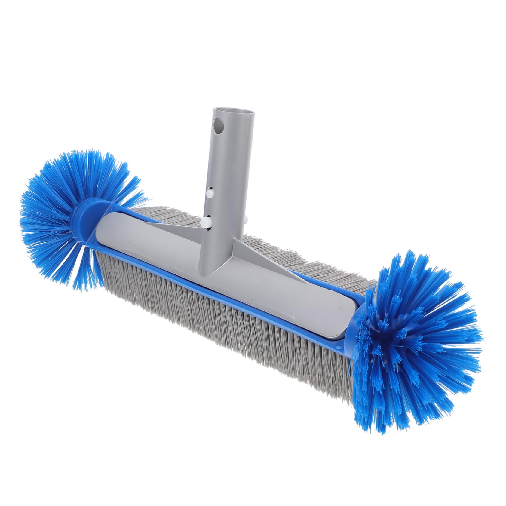 UKCOCO Brosse Piscine Bleu avec Dos Aluminium Renforcé Brosse Caoutchouc Ergonomique pour Nettoyage Murs et Carrelage Accessoire Nettoyage Algues pour Carrelage et Entretien
