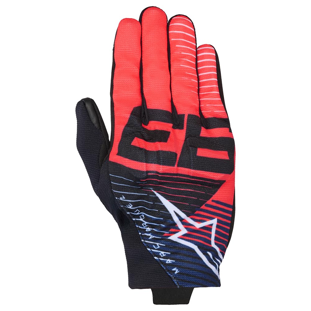 Alpinestars MM93 Reef V2 Rękawice motocyklowe, czarny/biały/czerwony/niebieski, S