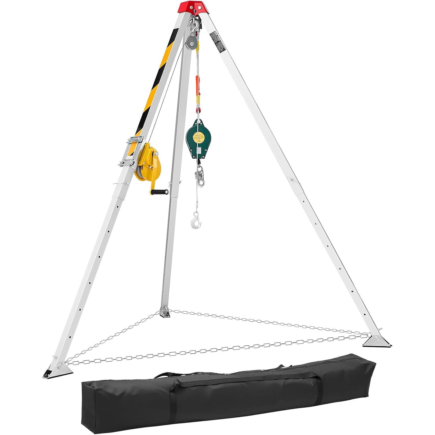 Industrial Manhole Access Tripod Stand,with Self Locking Winch 1200lbs