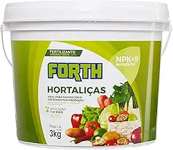 Adubo Forth Hortaliças, Adubo para Horta, NPK, Micronutrientes, Nutrição Balanceada, Balde, 3kg