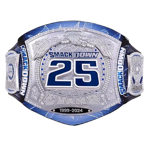 SmackDown 25 Years Special Edition Spinner Replica Title Belt Heavyweight Wrestling Championship Title Belt Replica, Universal Championship Title