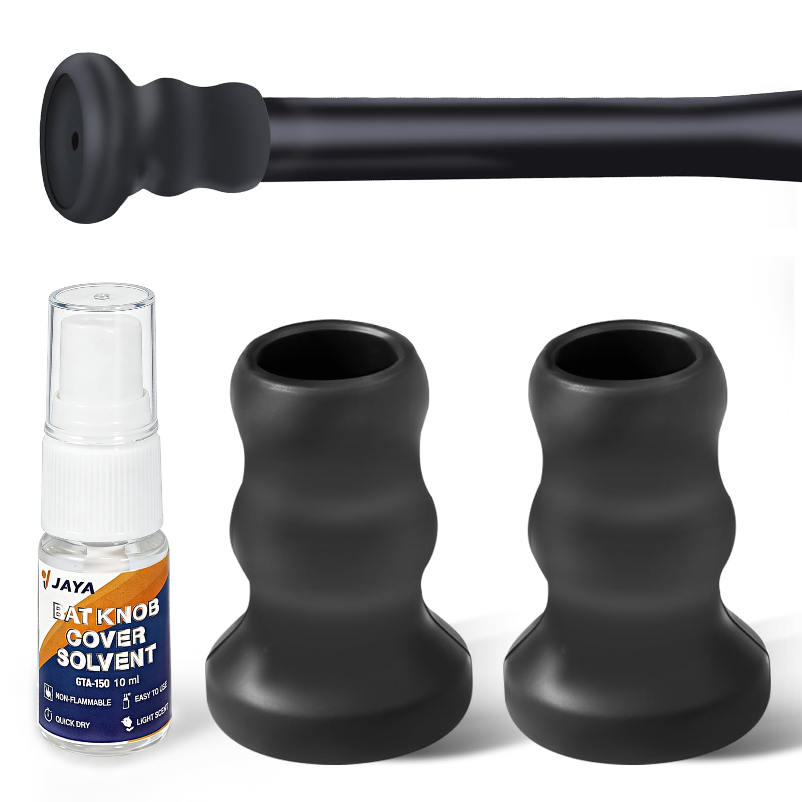 JAYA 2 Pack Bat Knob Taper, Exclusive Installation Lubricant, Easy Installation Bat Knob Taper, Increased Bottom Protection, Ergonomic Design, for Enhanced Grip and Protection
