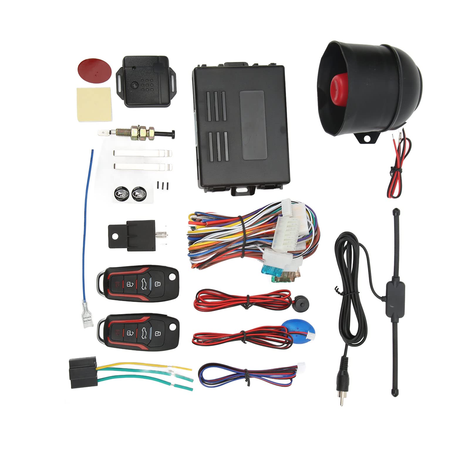 de Alarma Antirrobo para Automóvil Arranque y Parada Remotos de Entrada sin Llave Universal de 12 V Universal para Vehículos de Alarma Antirrobo para Automóvil de Alarma de