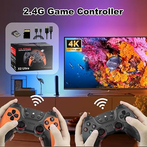 Miniatura 3 de X2 Ultra Retro Game Stick 4K, 256 GB con más de 58000 juegos, consola HDMI Plug and Play para TV, controlador inalámbrico de 2.4G, regalo de arcade