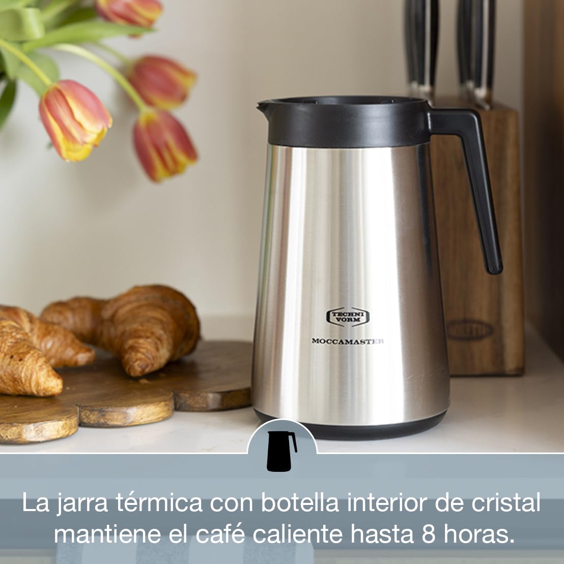 Moccamaster KBGT, Cafetera de filtro, Jarra térmica, Black, 1.25L