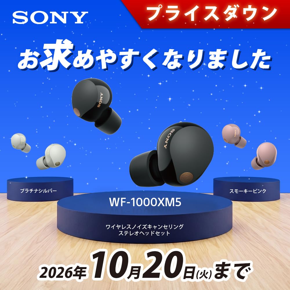 Amazon.co.jp: Sony Wireless Noise-Canceling Earphones WF-1000XM5