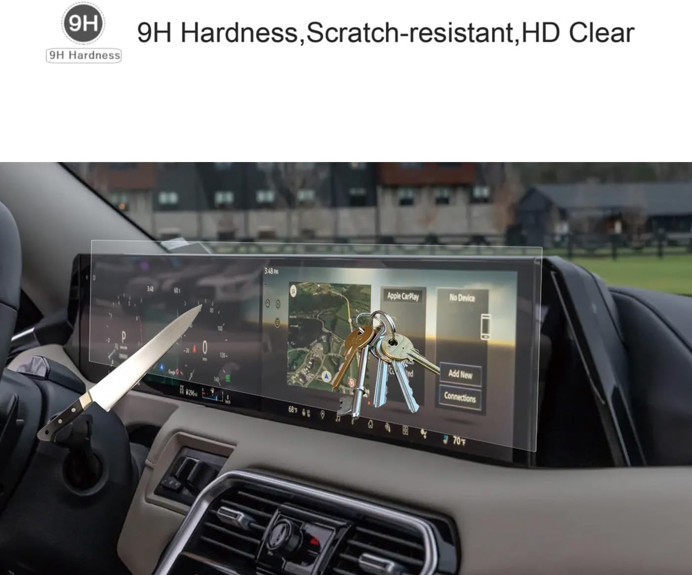 Tempered Glass Screen Protector for 2025 Nissan Armada | 14.3" Multi-function information display Cover | HD Clear, Anti-Scratch,Bubble Free
