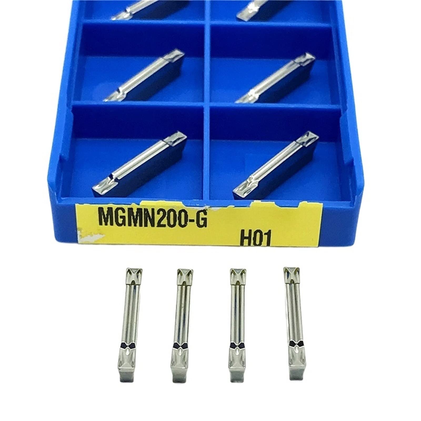 Tournage de plaquettes indexables en carbure Outil De Rainurage En Aluminium MGMN250-M H01, Inserts Carbure, Coupe CNC For Support Tournage, Tour À Métaux(MGMN200-G H01)