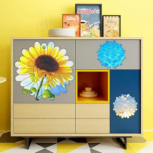 Miniatura 5 de Rolin Roly 3 moldes de resina para posavasos de girasol, molde de silicona para fundición de flores, moldes de crisantemo para hacer posavasos,