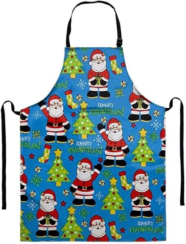 Miniatura 18 de Dellukee Delantal ajustable de cocina con bolsillo para mujeres y hombres, delantales impermeables Delfín