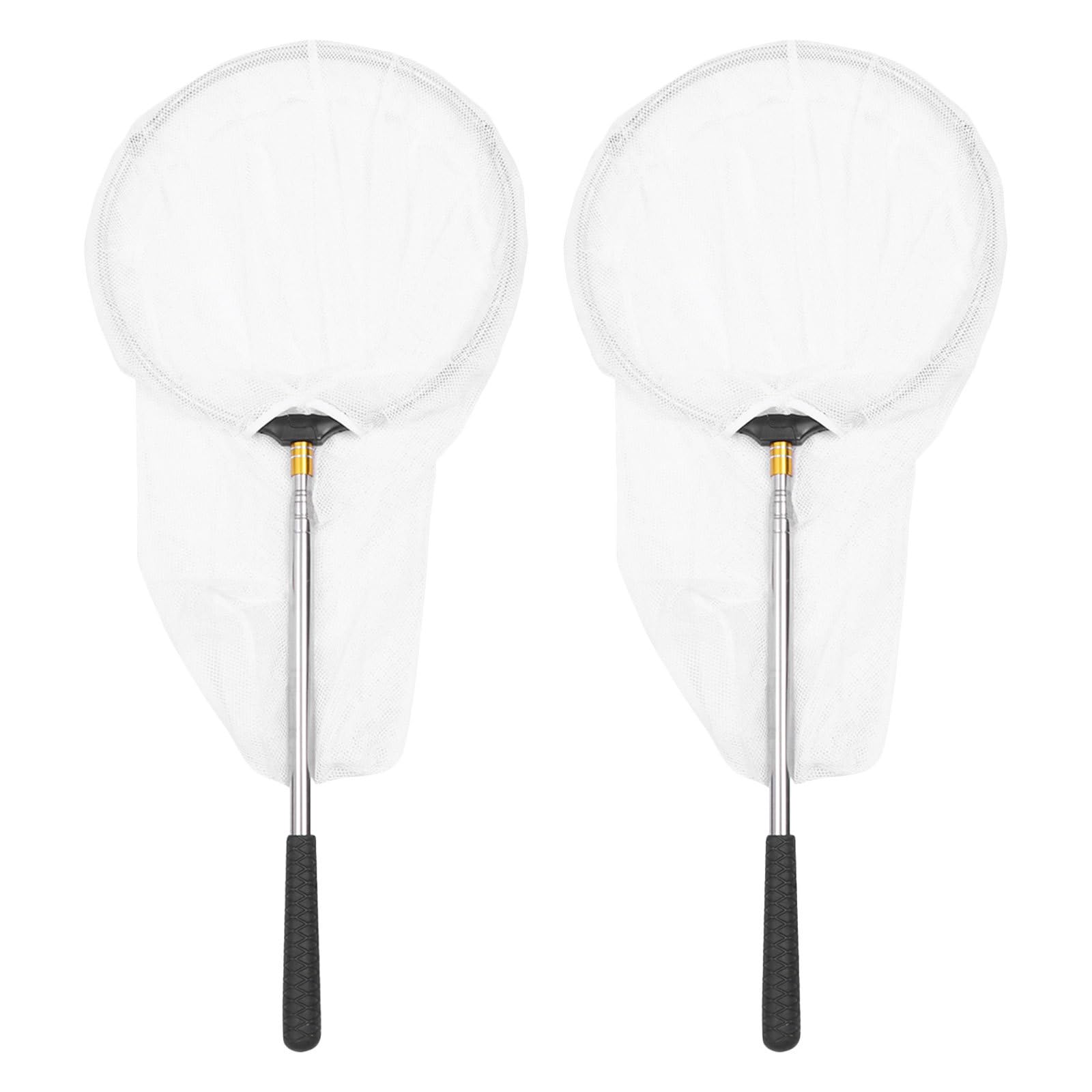 BESPORTBLE Lot de 2 Filets de pêche télescopiques pour Attraper des Insectes, des Poissons, crevettes, Outils d'extérieur pour Enfants