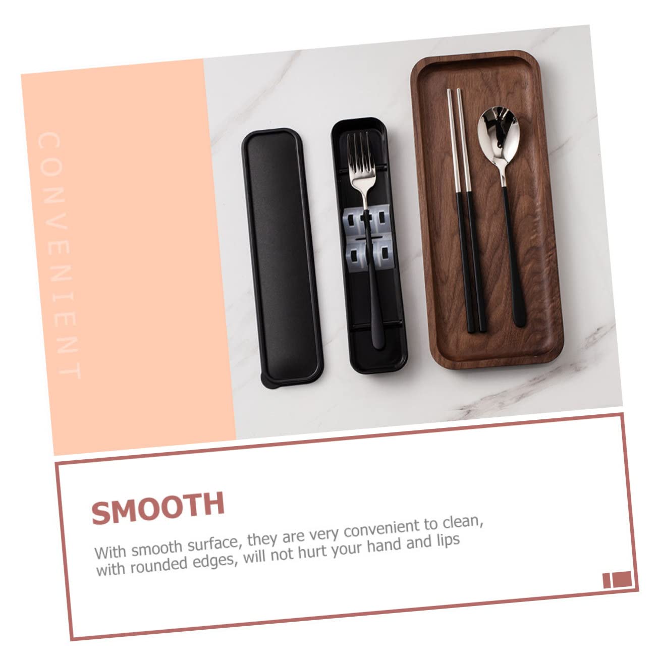 Palillos Plegables Reutilizables - Acero Inoxidable O Madera, Con Funda De Cuero, Ideales Para Camping, Viajes Y Picnic