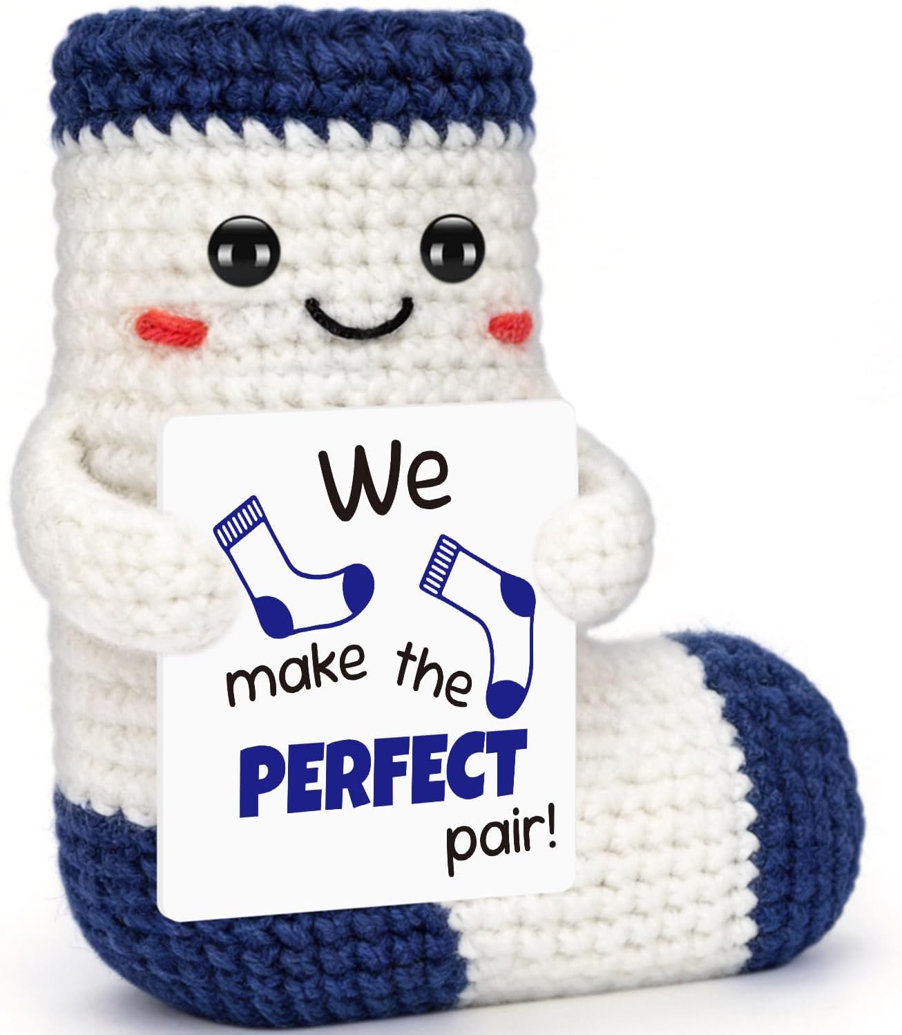 Gifts for Him Boyfriend, To My Love Crochet Sock Anniversary Birthday Gifts for Men, Romantic Fathers Day I Love You Gift for Husband Couples Cute Decor, Thinking of You Gift for Best Friend Coworker