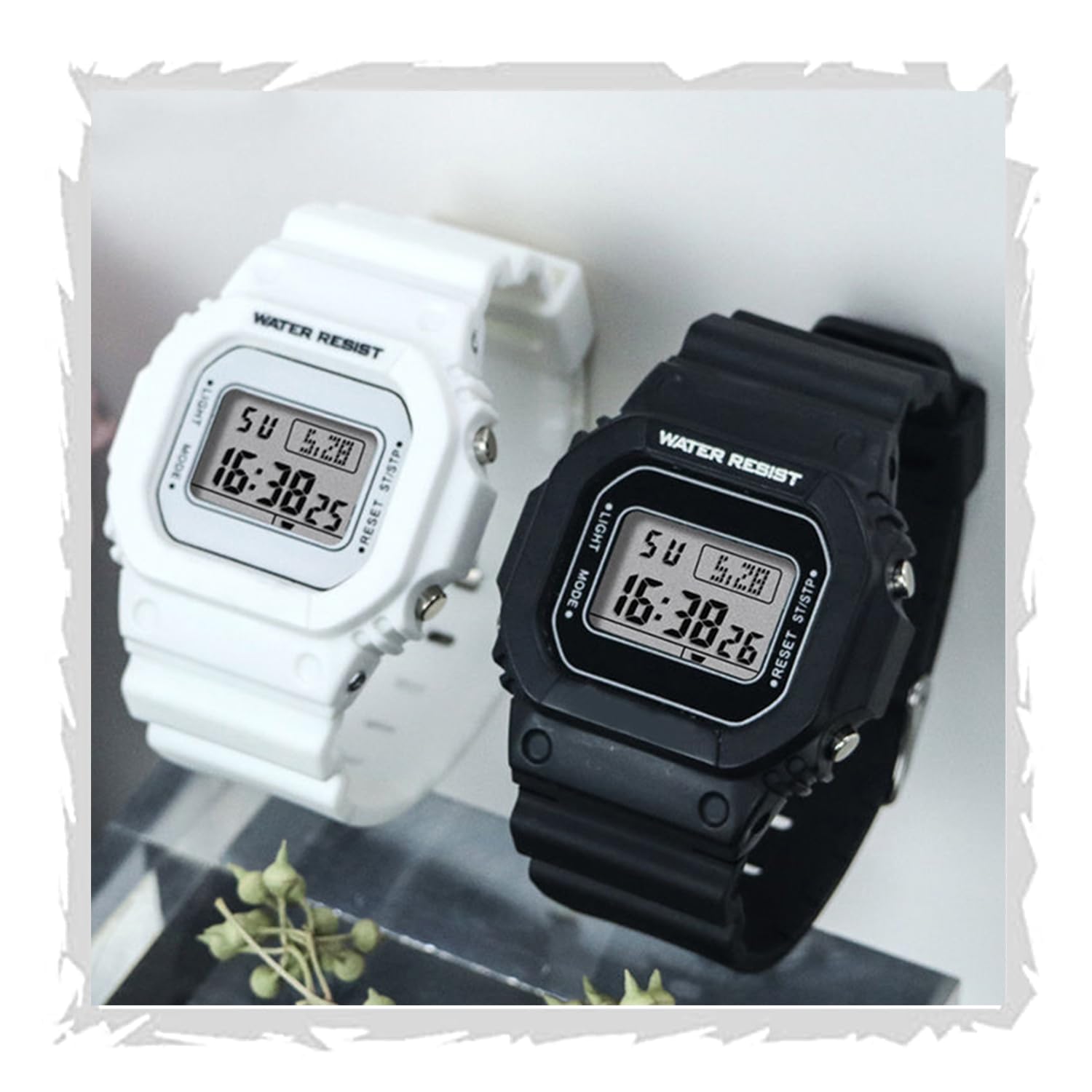 FROZIL Digital Black & White Color Strap 7 Light Day/Date Combo Watch for Kids Boys & Girls (B0C9DY1XCL) Amazon Price History, Amazon Price Tracker