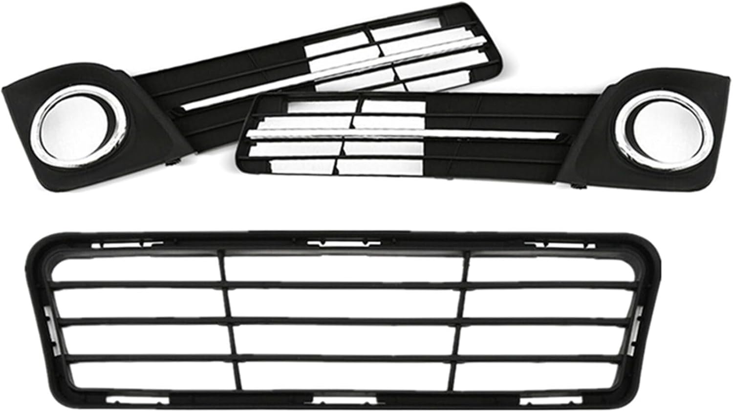 labwork Front Bumper Lower Grille Fog Lamp Cover Bezel kit Replacement for Toyota Camry SE 2012-2014