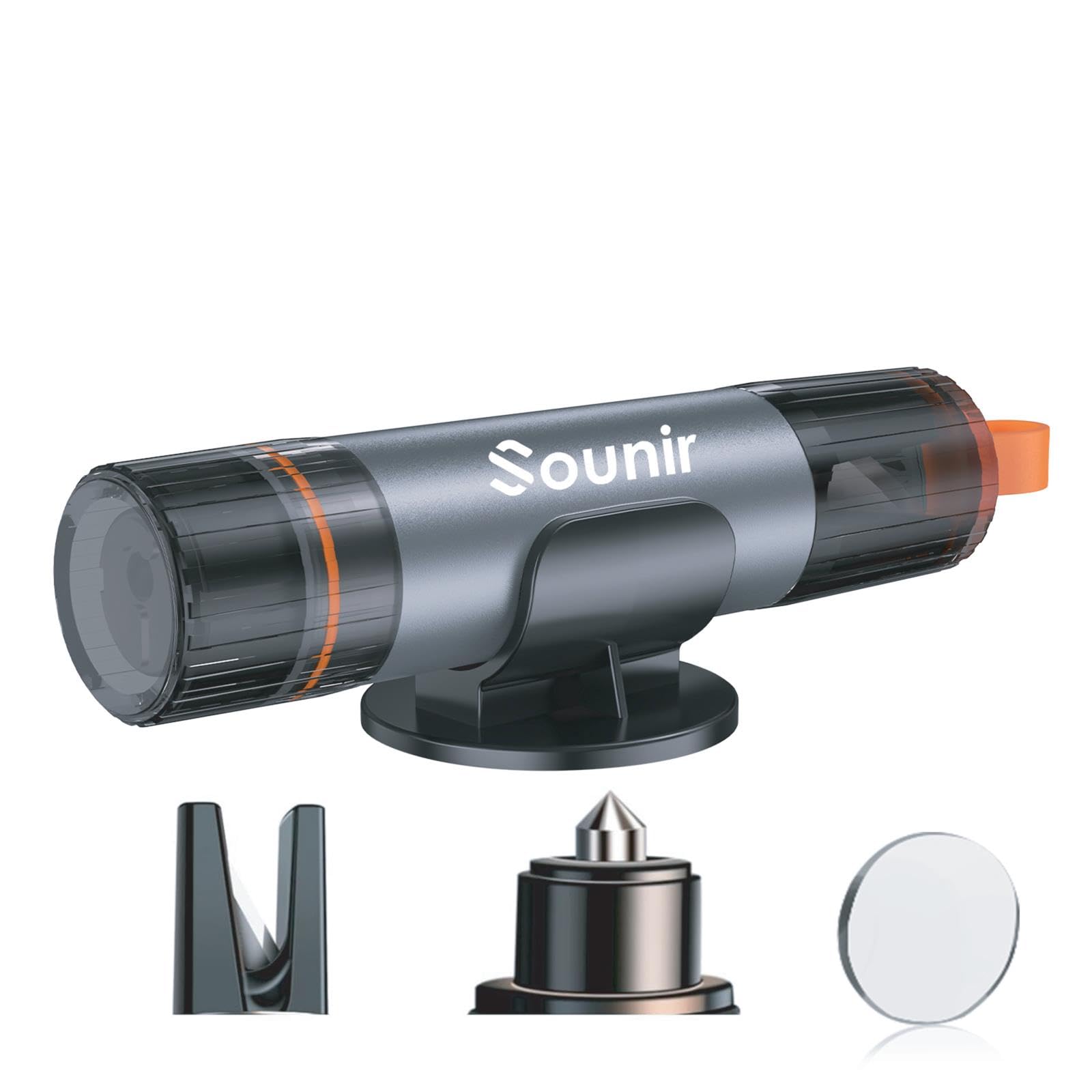 Upgraded Safety Hammer Underwater Window Breaker Emergency Escape Tool, Car Hammer Seat Belt Cutter, Instant Glass Breaker Seat Belt Cutter (Black)