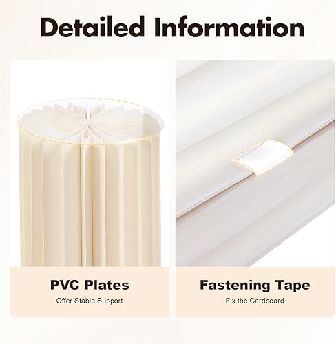 Miniatura 5 de 4 piezas de centro de mesa plegables de cartón, soporte cilíndrico para florero de flores, soportes de centro de mesa para decoración de ceremonias