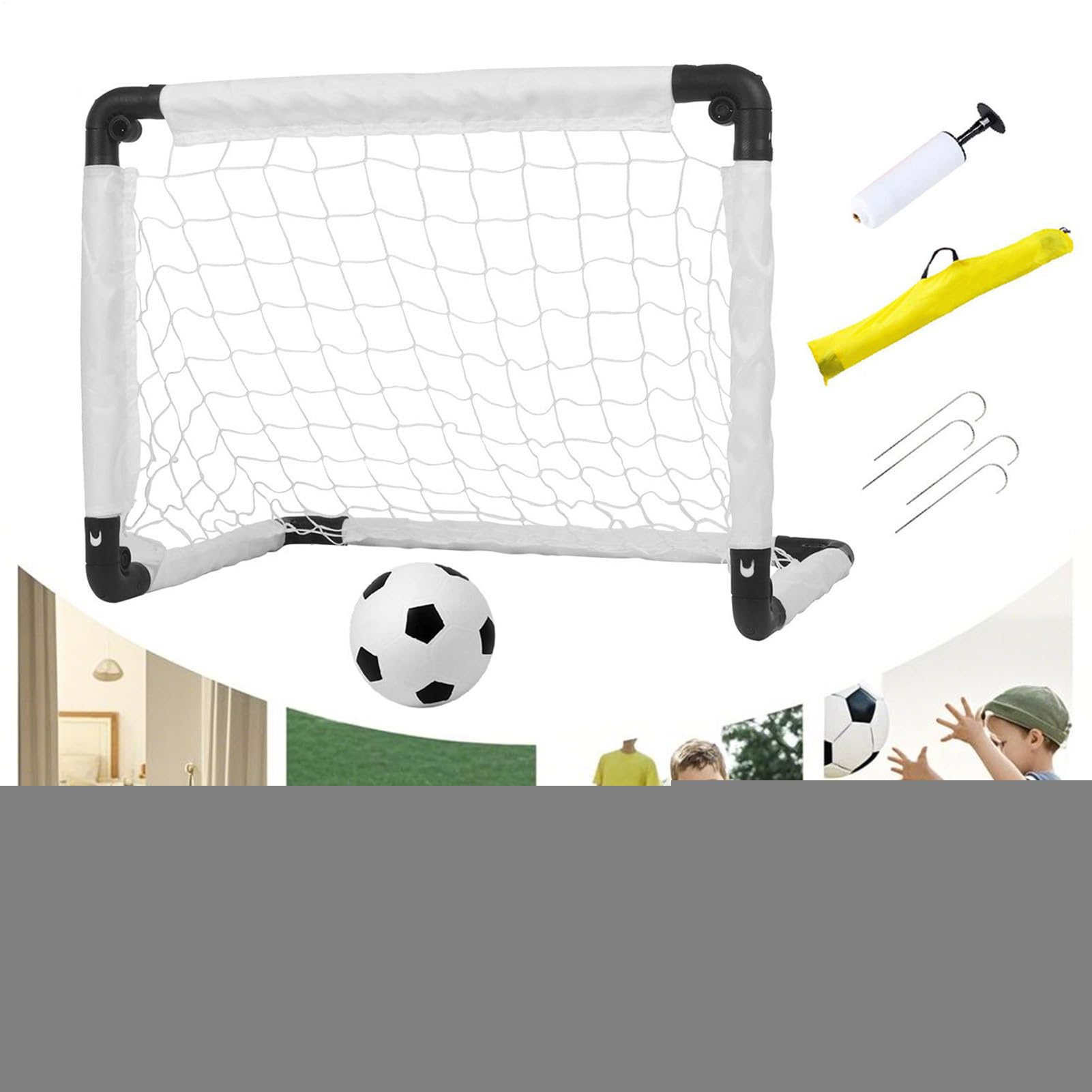 Calcio Bambini Da Giardino Piccola Pratica Di Allenamento Trasportabile