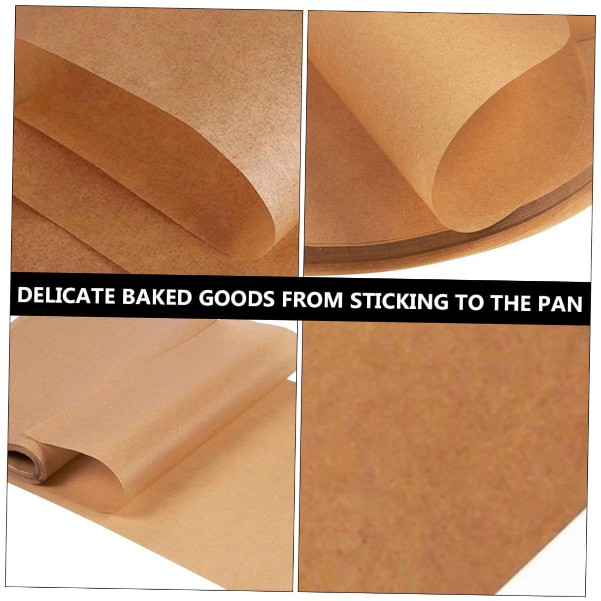200 pezzi Carta da Forno Antiaderente Carta Parchment per Barbecue e Friggitrice ad Aria Resistenti Olio e Vapore per Cottura di Pane Torte e Dolci