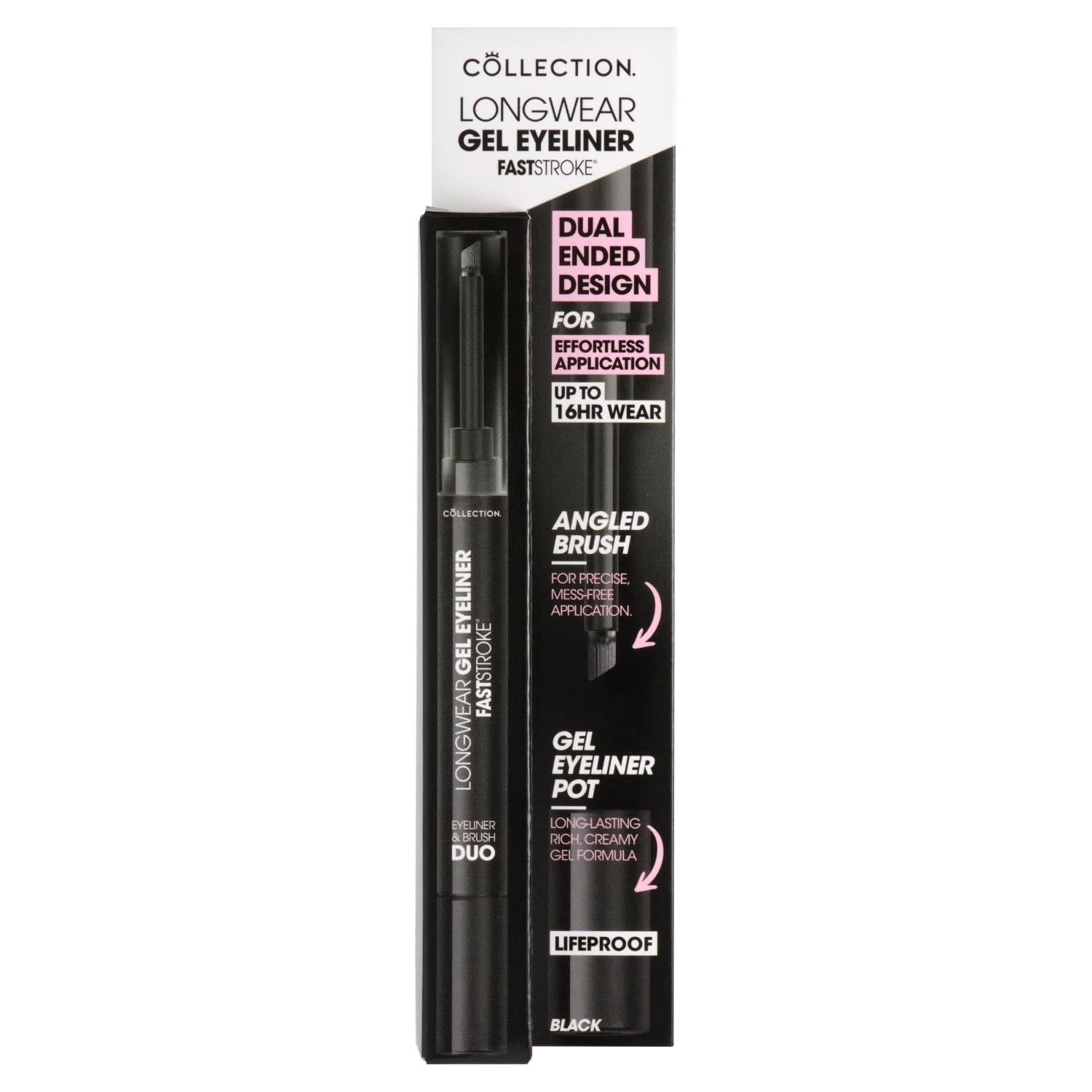 Collection Fast Stroke Longwear Gel Eyeliner And Brush Duo Shade 1 1.2G Black