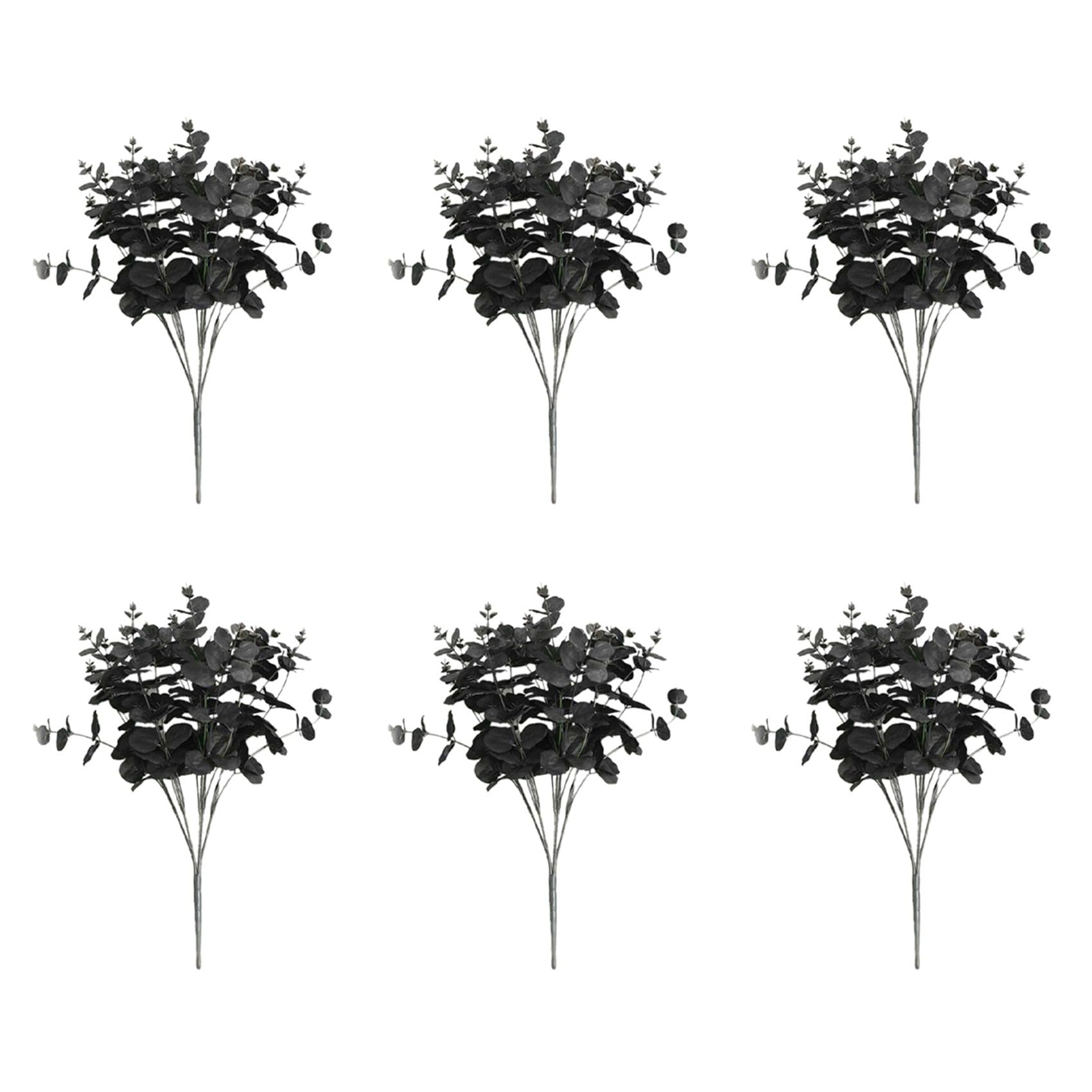 Eucalyptus noir artificiel durable à 20 têtes pour bouquet de fête