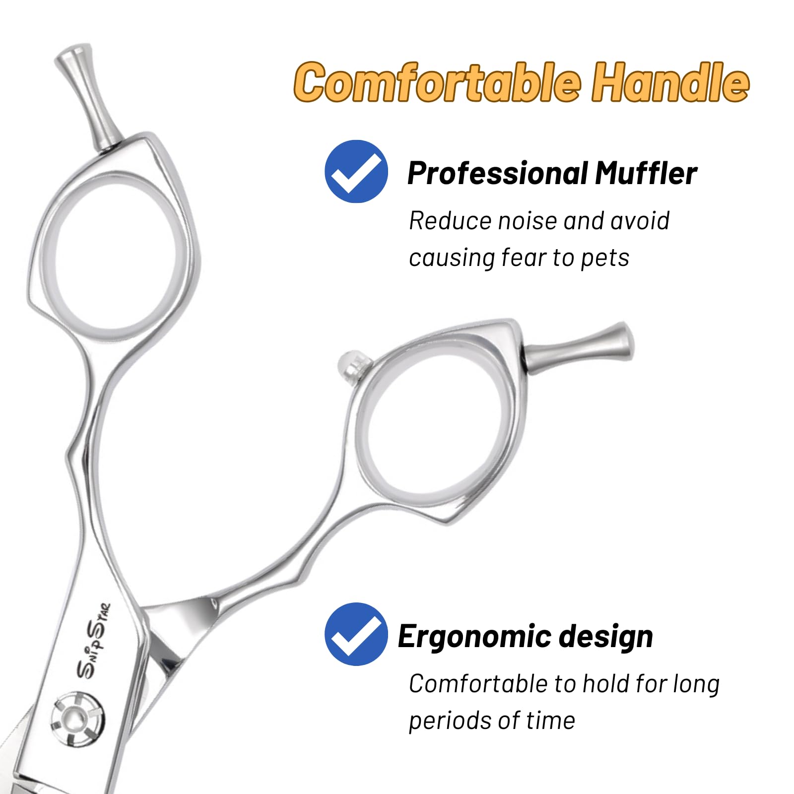 7.5 Zoll Professionelle Haustier gebogene Chunker Schere 25 Grad Biege Sliver High-End Groomers Schere 35 Zähne, Verdünnung Rate 65%