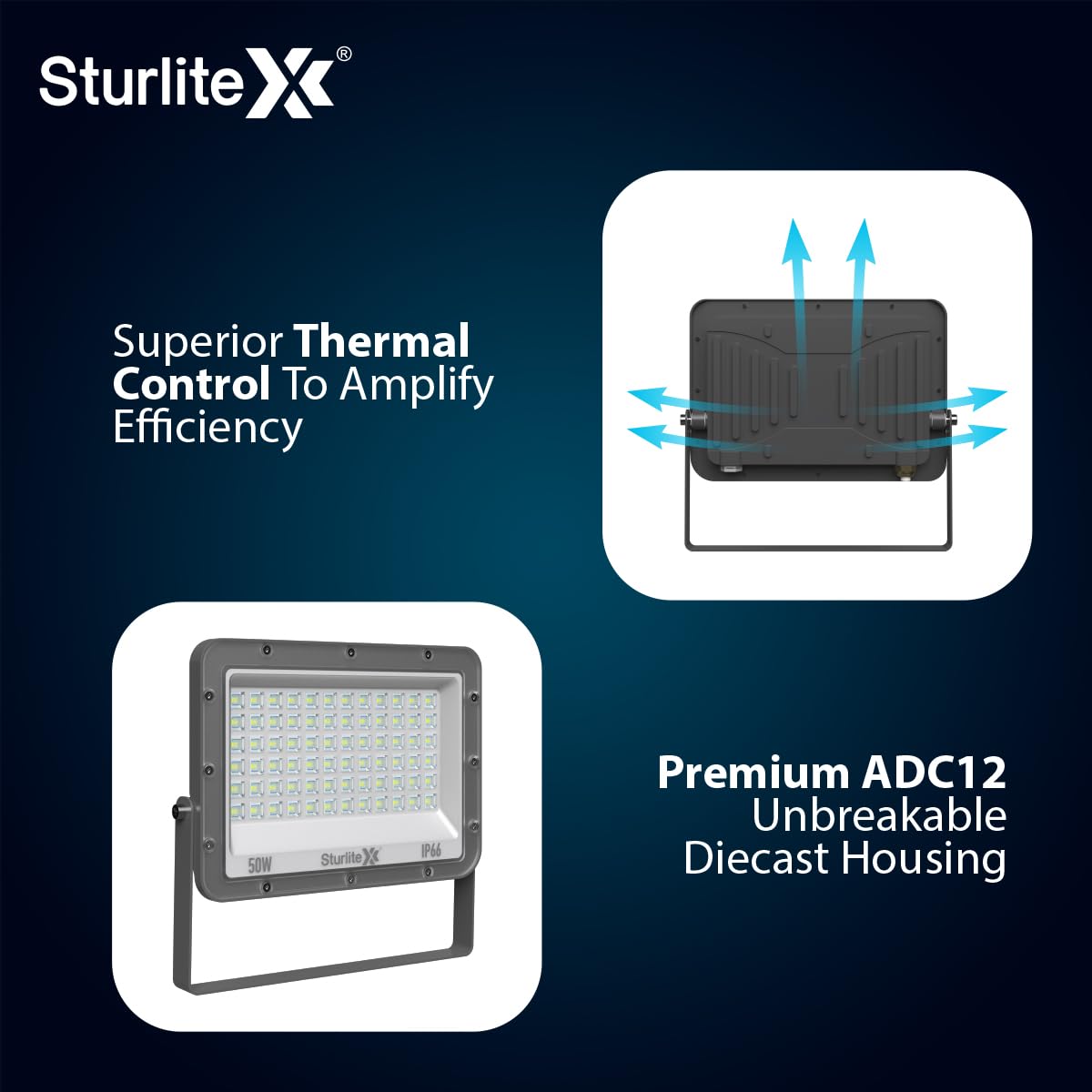 Sturlite Xpro Flood Light - Powerful LED Outdoor Light -4