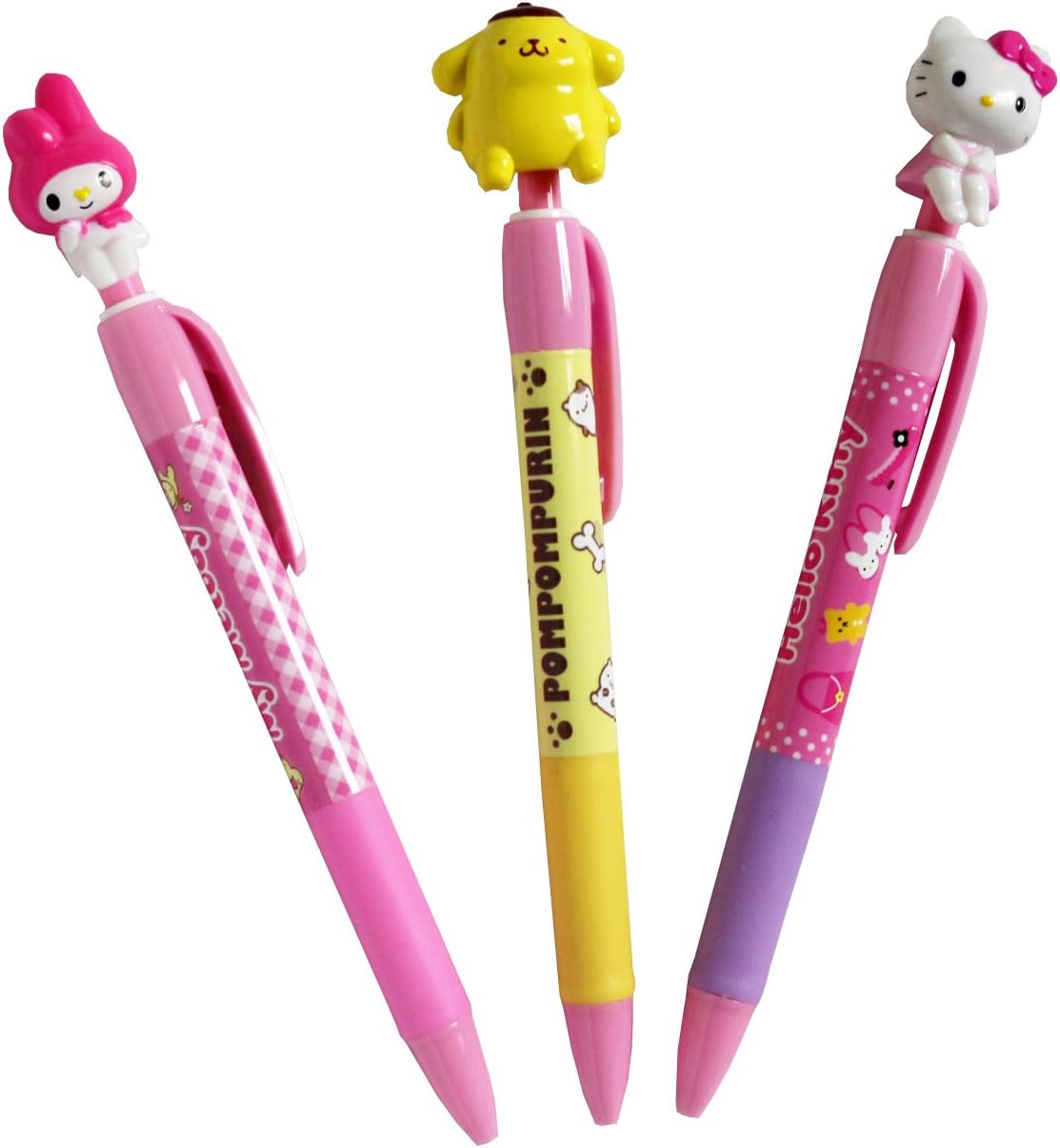 Sanrio Hello KittyMy Melody and Pompompurin Mechanical Pencil Set 0.