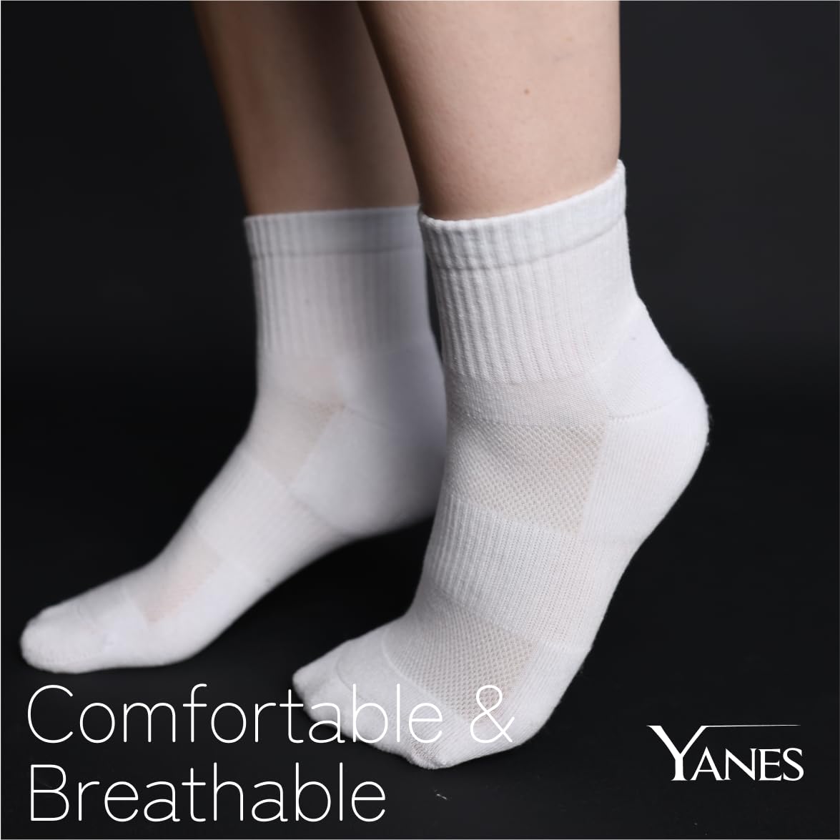 YANES Calcetines tobilleros unisex para correr, senderismo, gimnasio y deportes, calcetines para hombres y mujeres, paquete de 6