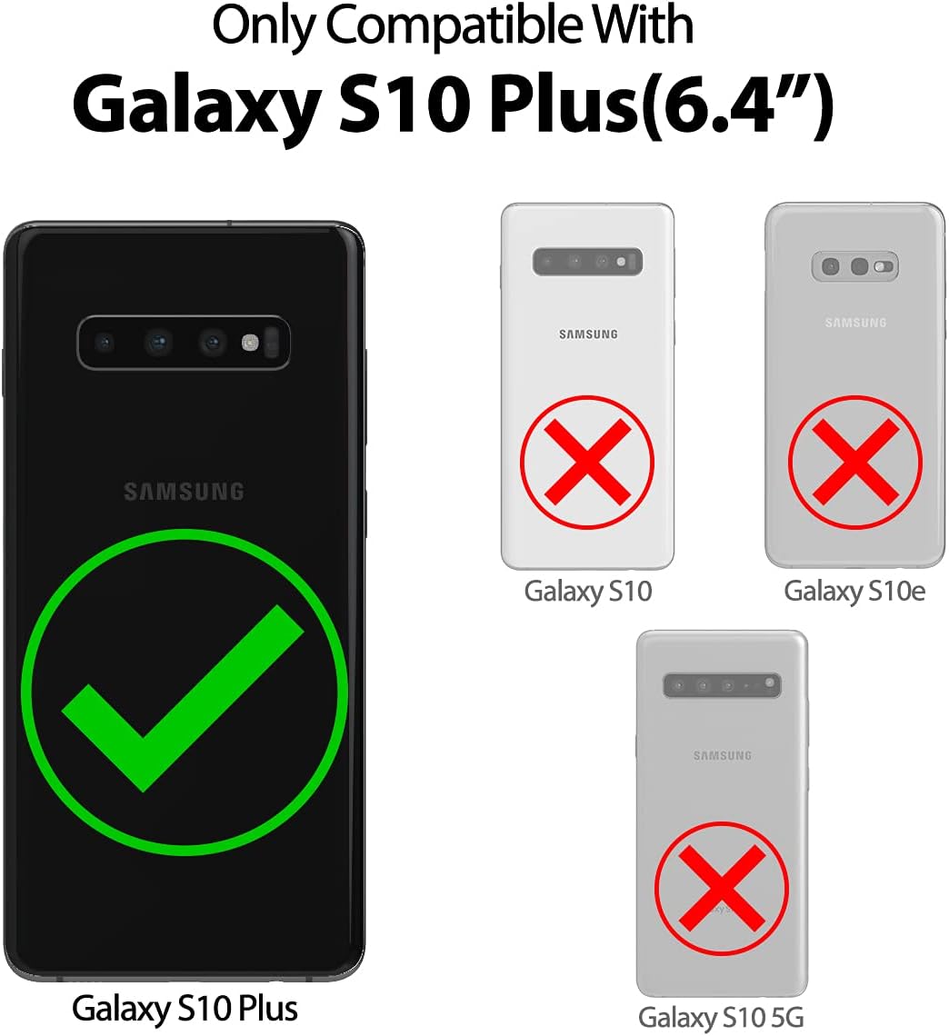 Goospery Liquid Silicone Case for Samsung Galaxy S10 Plus (2019) 6.4 inch Jelly Rubber Bumper Case with Soft Microfiber Lining - Lavender Grey