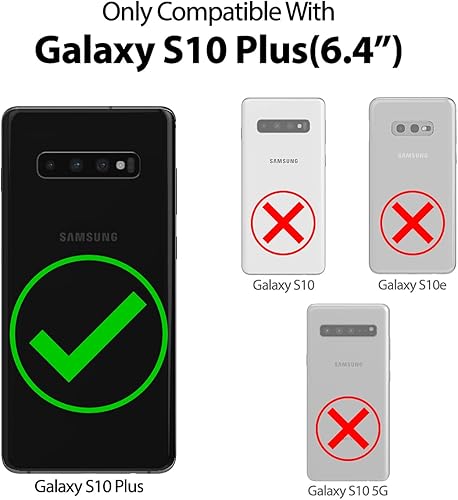Miniatura 6 de GOOSPERY Funda de silicona líquida para Samsung Galaxy S10 Plus (2019) 6.4 pulgadas Jelly Rubber Bumper Case con forro de microfibra suave, azul