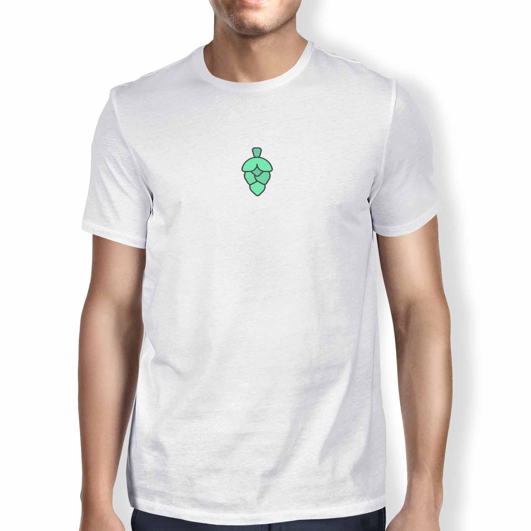 Green Fish Men's Fdmtsi-103025 T-Shirt, White, L