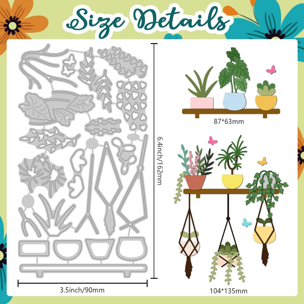 DELORIGIN Hanging Potted Plants Die Cuts - Image 2