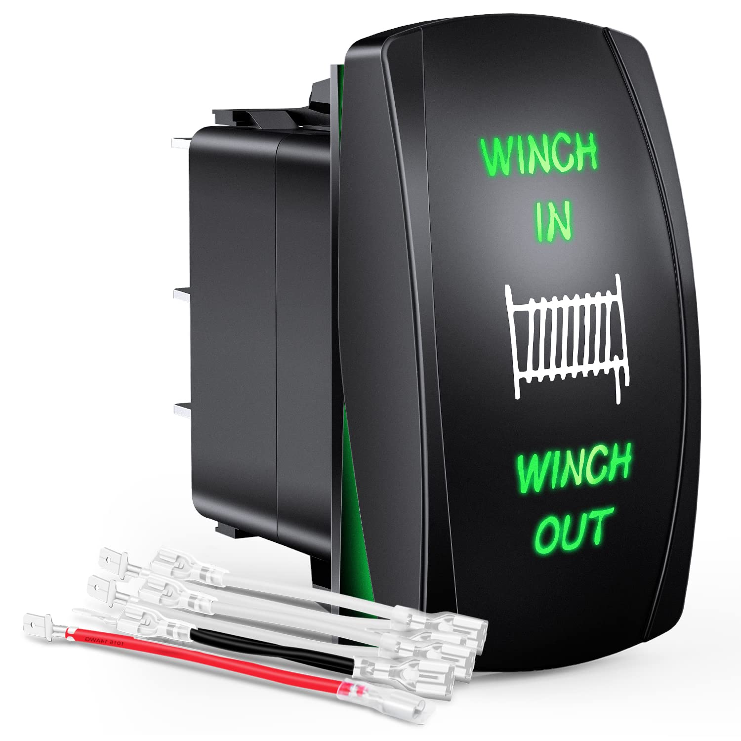 Amazon.com: GOOACC Winch Rocker Switch Momentary Toggle Switch ON Off ...