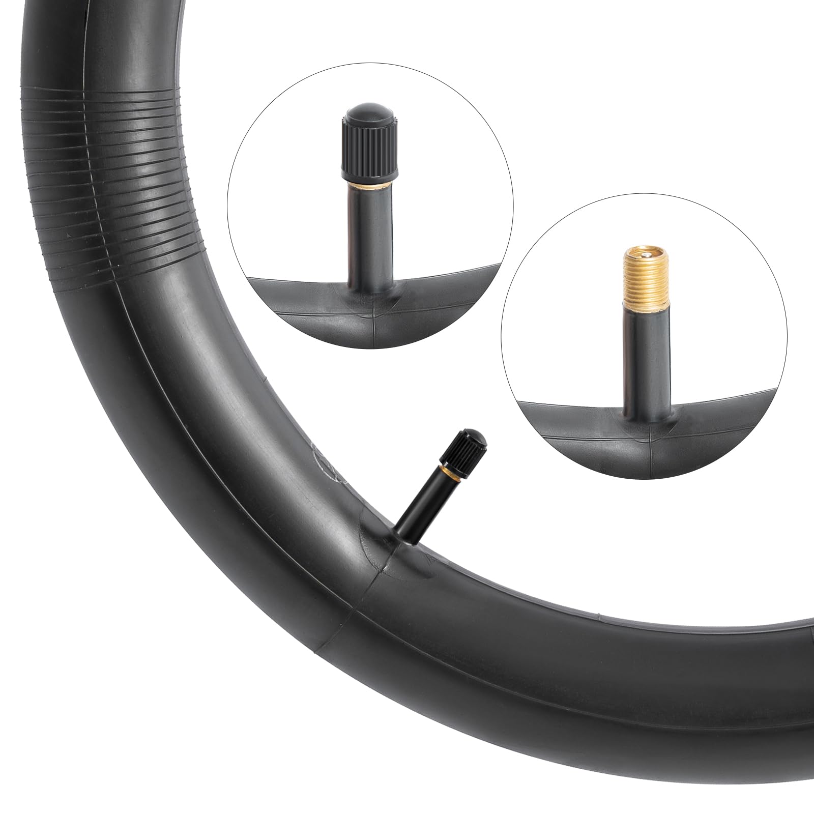 YunSCM 16" Bike Tires Foldable 16 X 2.125(54-305) 60TPI Plus 16" Bike Tubes Schrader Valve With 2 Rim Strips Compatible With 16x2.125 Mountain Bike Tires And Tubes- 2 Pack