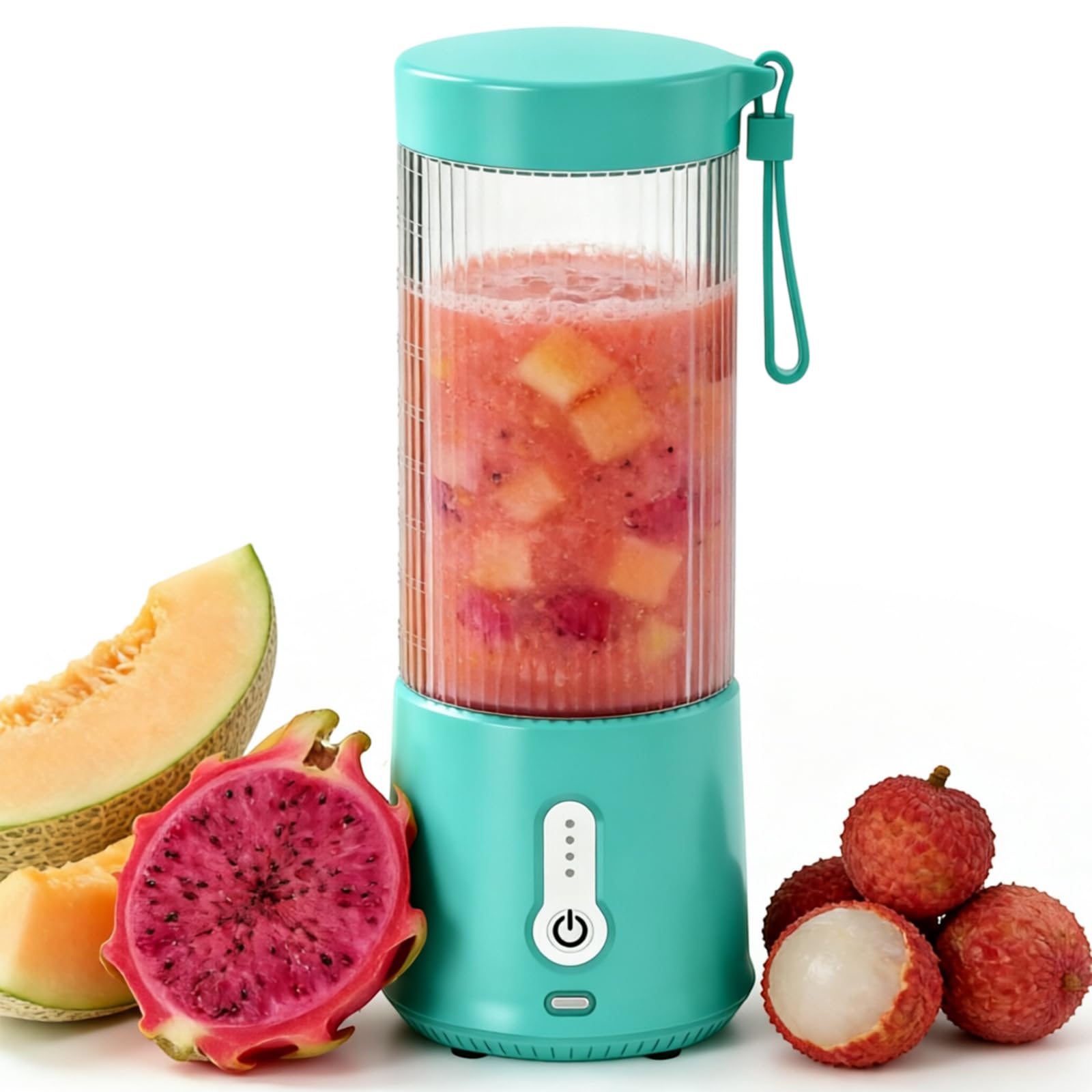 Frullatore Portatile,Smoothie Maker,mini per Smoothie,Mini Mixer Per Smoothies Bicchiere,Liquatrice,mixer multifunzione senza fili, spremiagrumi USB per palestra, ufficio, campeggio, 450 ml