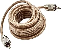 Vista 5 de RoadPro RP-8X12CL Clear 12' Antena CB con cable coaxial Mini-8