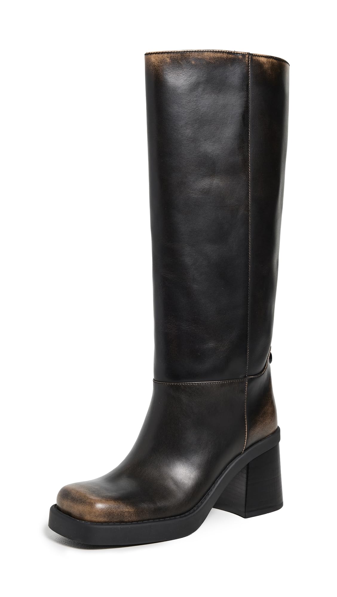 COACH womens Sculpted C Tall Loved Leather Boot