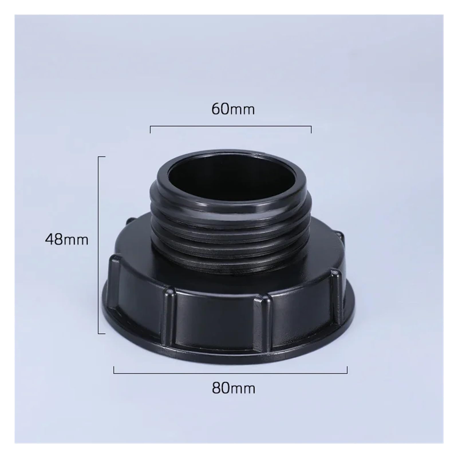 80 mm do S60*6 IBC armatura zbiornika zawór kran adapter do nawadniania ogrodu złącze rury nawadniającej