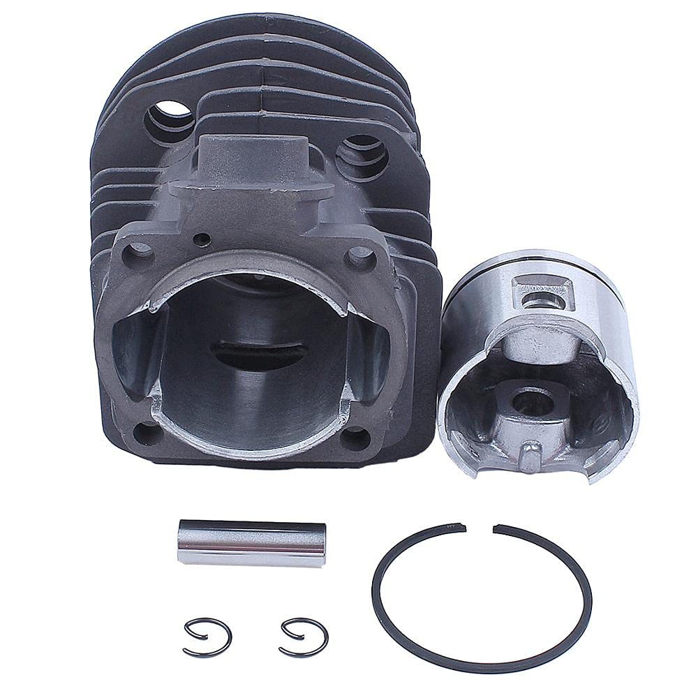 Kit de bujías de Sello de Aceite de pistón de Cilindro de 46mm, for Piezas de Motosierra Husqvarna 51 55 Rancher 503609171 503 60 91-71 Pistón de Cilindro de jardín