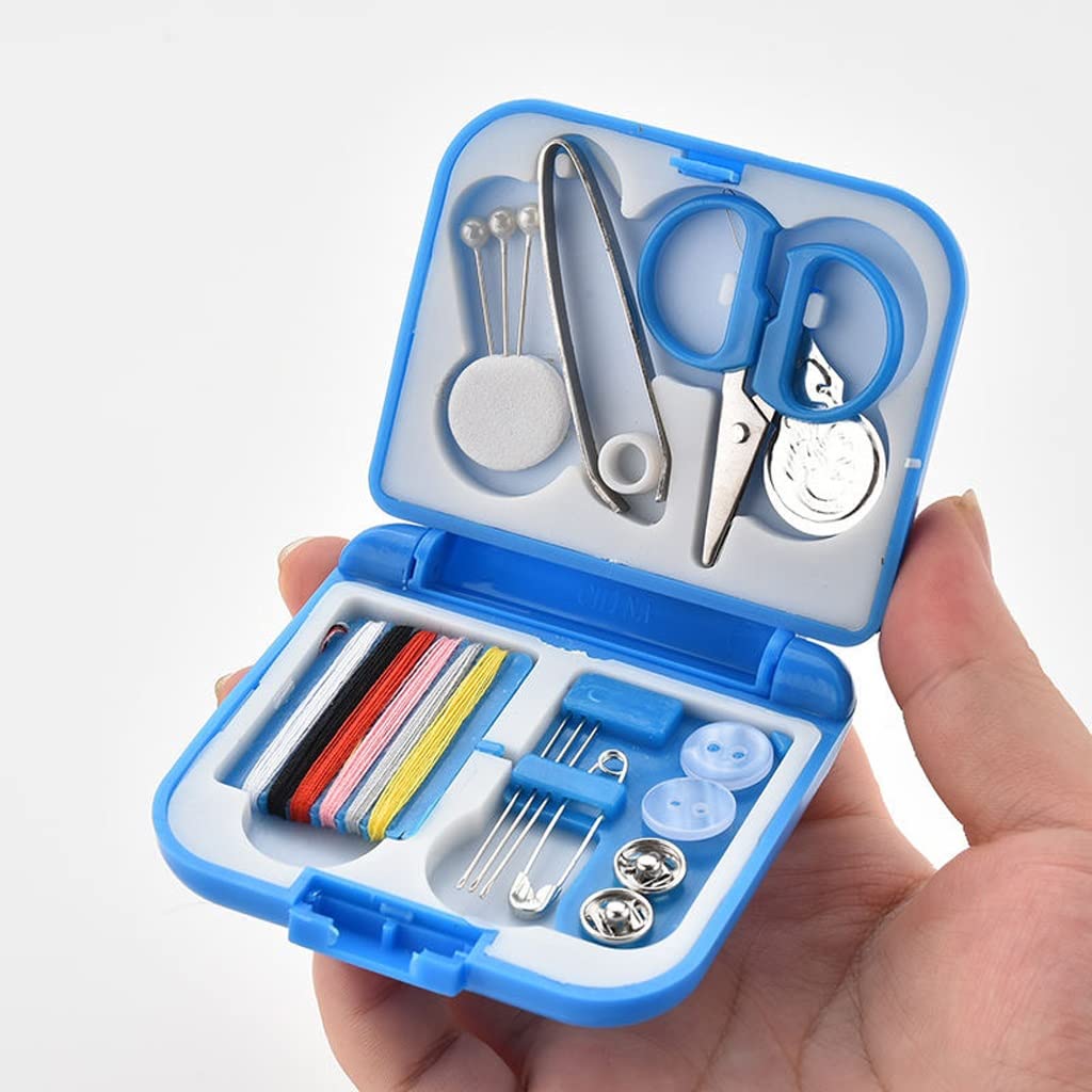 JFDBGU Almacenamiento de Costura, Kit de Costura, Bricolaje Herramienta portátil con Punta de Tono de Aguja Tijeras for Viajar y hogar